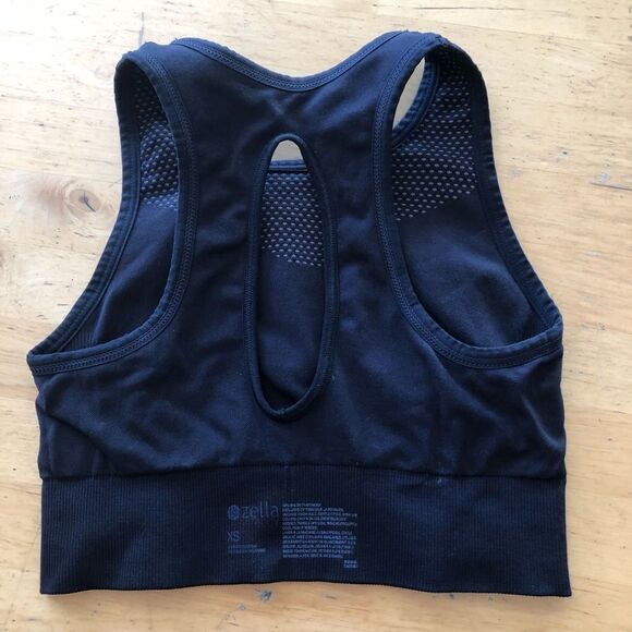 Zella Body Fusion Black Sports Bra Size Extra Small - Picture 9 of 14